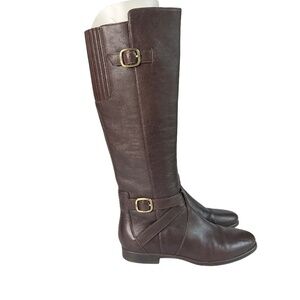 UGG Australia Beryl Leather Brown Riding Boots Size 6